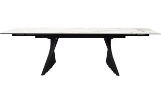Кухонный стол раздвижной Ivar 180, Marbles KL-188 Контрастный мрамор, итальянская керамика
