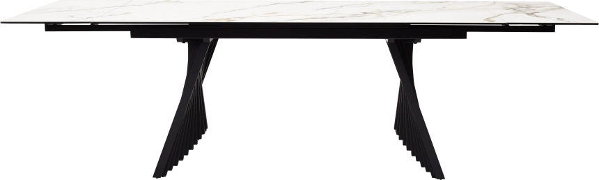 Кухонный стол раздвижной Ivar 180, Marbles KL-188 Контрастный мрамор, итальянская керамика