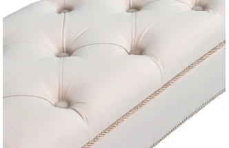 Банкетка №15, классическая, мягкая, мора бежевый