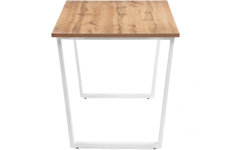 Кухонный стол Лота Лофт, 140x80, ЛДСП, дуб вотан, каркас белый матовый