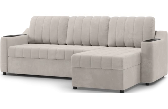 Диван угловой Мурано, модель 101, Maxx 100 (бежевый) / венге