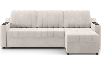 Диван угловой Мурано, модель 101, Maxx 100 (бежевый) / венге