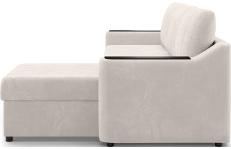 Диван угловой Мурано, модель 101, Maxx 100 (бежевый) / венге