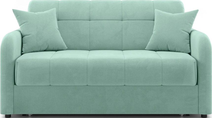 Диван прямой Гаспар 140, модель 045, Happy 690 (зелёный)