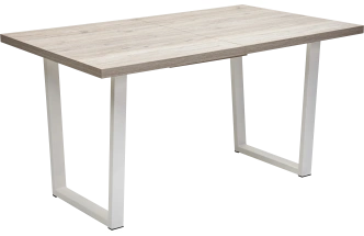 Кухонный стол раздвижной Лофт 160, Дуб Анкона, Белый