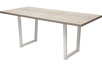 Кухонный стол раздвижной Лофт 160, Дуб Анкона, Белый