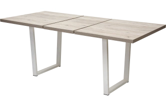 Кухонный стол раздвижной Лофт 160, Дуб Анкона, Белый