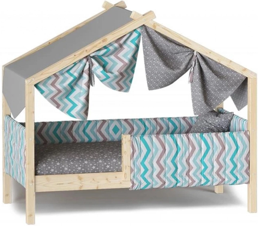 Кровать-домик детская Ассоль, 70*160, прозрачный