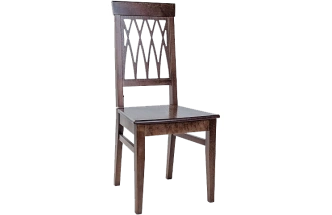 Стул Кристиан, деревянный, жесткий, орех темный