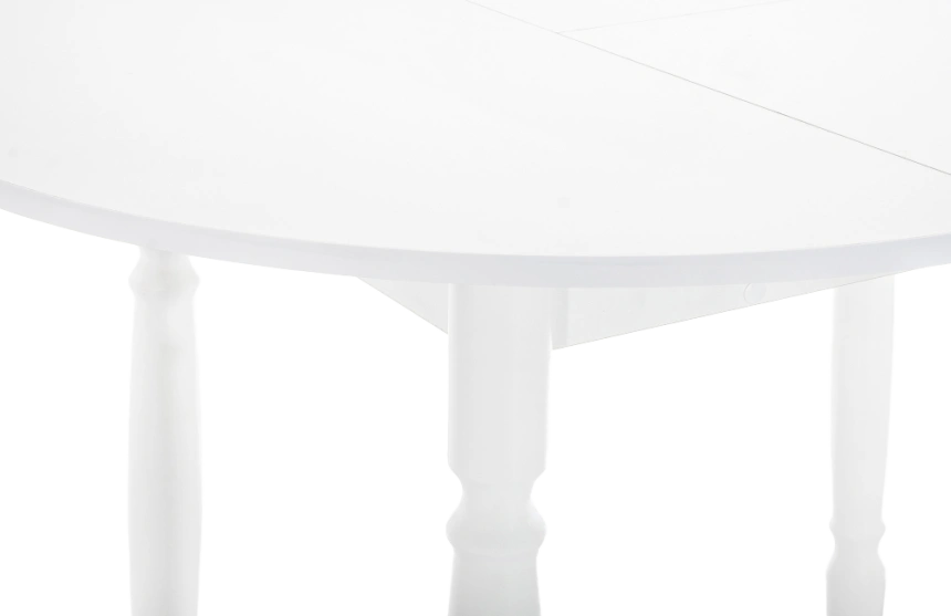 Кухонный стол раздвижной Аттер, 90(120)x73, ЛДСП, белый, каркас белый