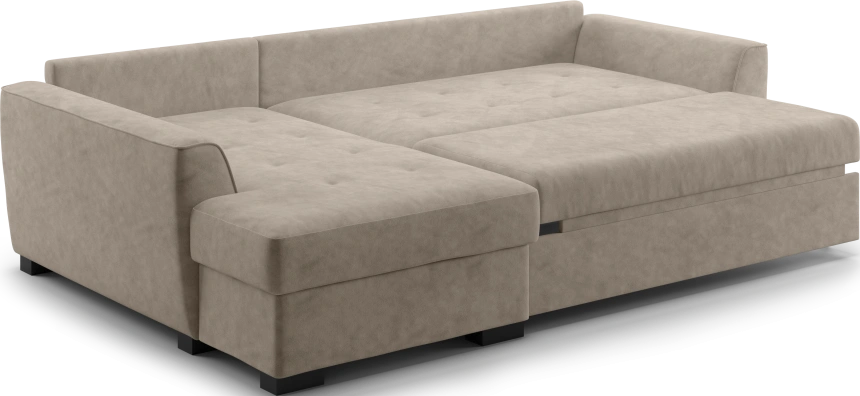 Диван угловой Като, модель 033, Germes Beige (бежевый)