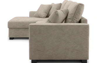 Диван угловой Като, модель 033, Germes Beige (бежевый)