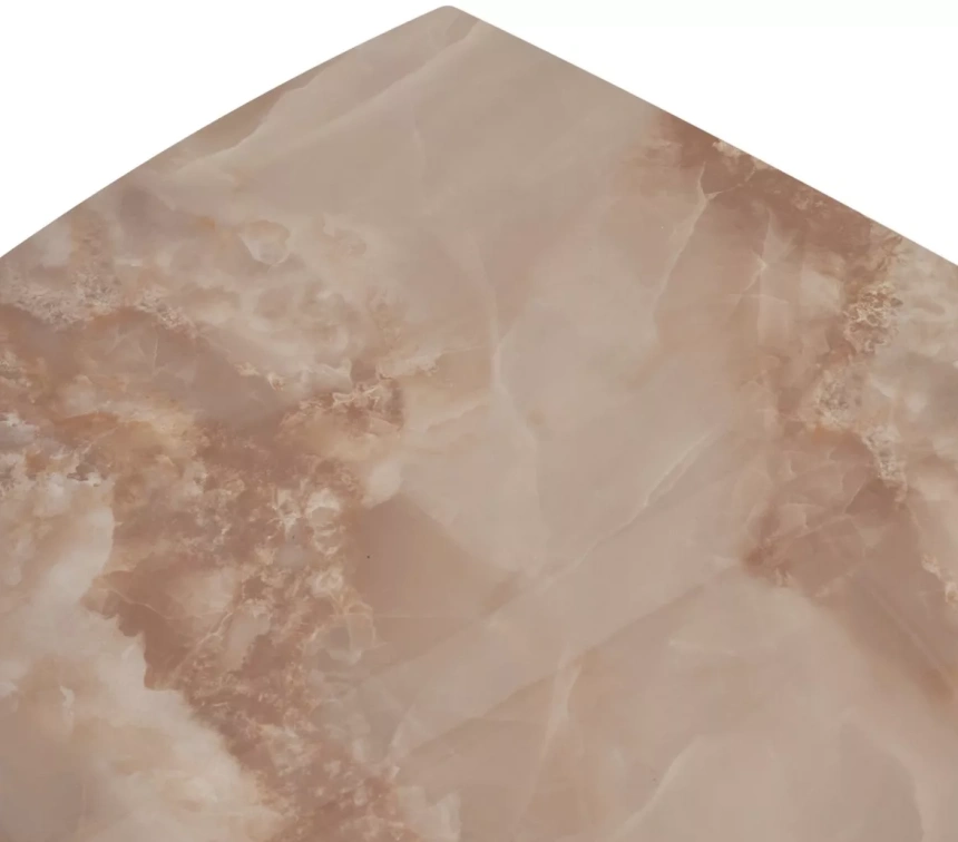 Обеденный раздвижной стол Balde 140, Gloss Amber Jade Solid Ceramic, Black