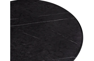 Кухонный стол Тулип, 80x73, мрамор черный / черный