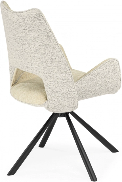 Стул на металлокаркасе Balaton 360, крутящийся, бежевый / черный