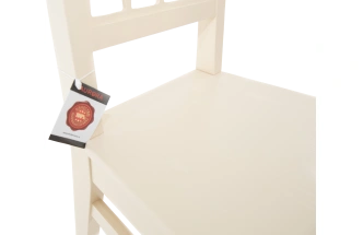 Стул Кристиан, деревянный, жесткий, слоновая кость