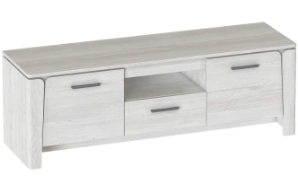 Тумба под ТВ Мальта, с полками и ящиком, дуб винтерберг