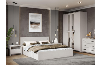 Кровать Taika, 160x200, ясень анкор светлый