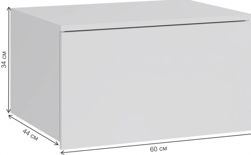 Шкаф навесной малый Роут, белый