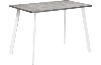 Кухонный стол Тринити Лофт, 120x60, ЛДСП, бетон, каркас матовый белый