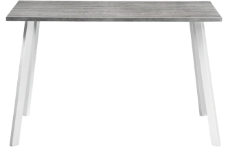 Кухонный стол Тринити Лофт, 120x60, ЛДСП, бетон, каркас матовый белый