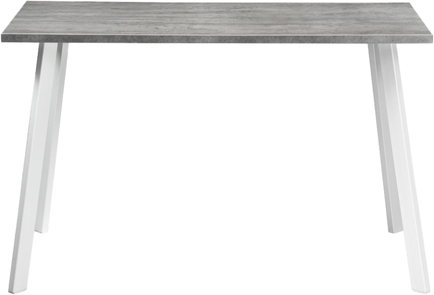 Кухонный стол Тринити Лофт, 120x60, ЛДСП, бетон, каркас матовый белый