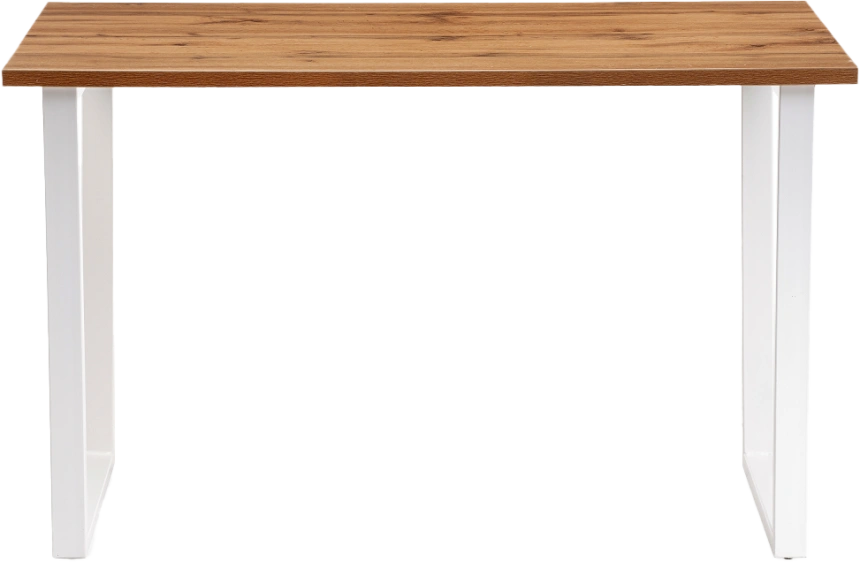 Кухонный стол Лота Лофт, 120x74, ЛДСП, дуб вотан, каркас матовый белый