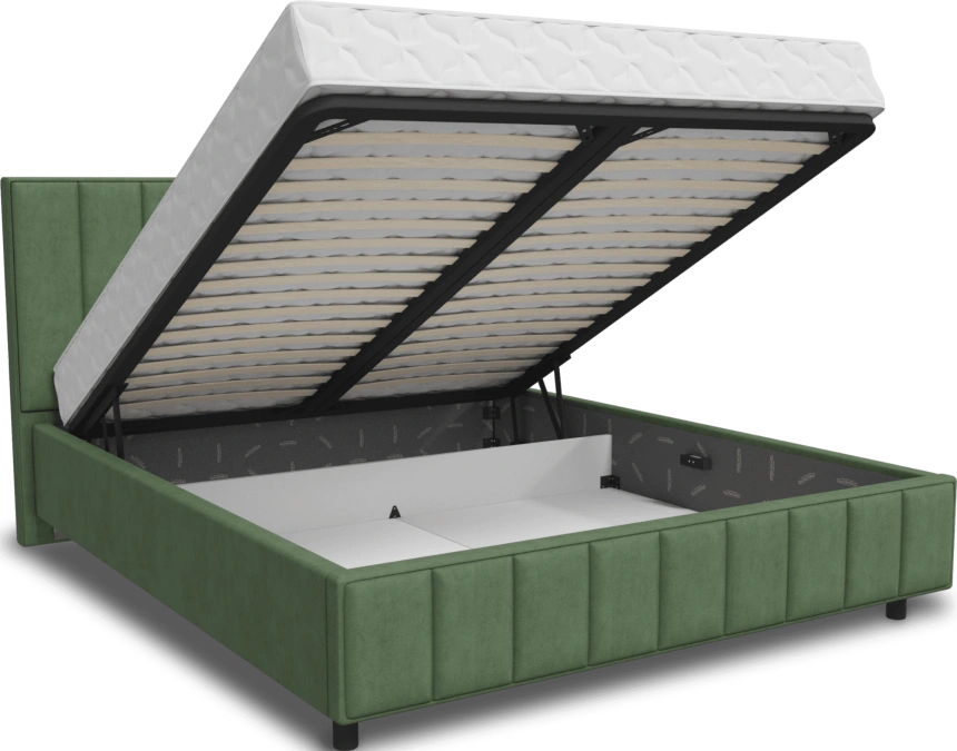 Кровать Кордова 3, мягкая, двуспальная, 160x200, Боска 31