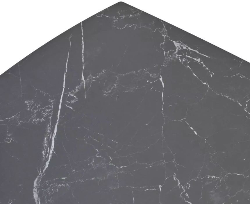 Обеденный раздвижной стол Balde 140, Matt Black Marble Solid Ceramic, Black