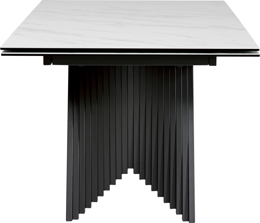Кухонный стол раздвижной Ivar 200, Marbles KL-99 Белый мрамор, итальянская керамика