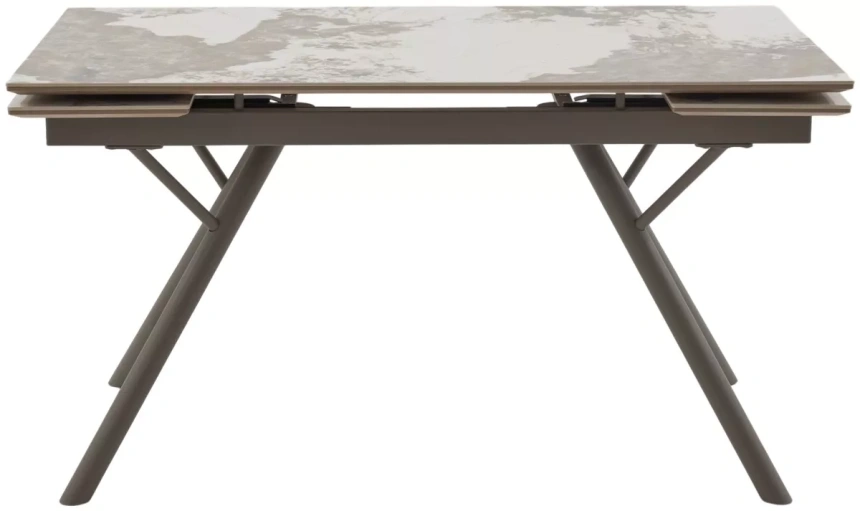 Обеденный раздвижной стол Либерти 140, Pandora, керамика, латте каркас 