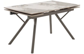 Обеденный раздвижной стол Либерти 140, Pandora, керамика, латте каркас