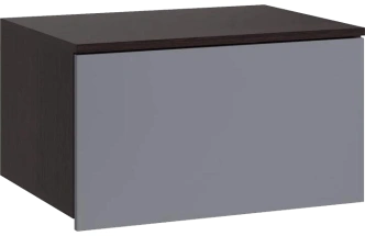 Шкаф навесной малый Роут, венге / графит софт