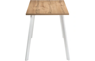 Кухонный стол Тринити Лофт, 140x80, ЛДСП, дуб вотан, каркас белый матовый