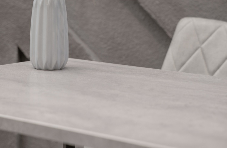 Кухонный стол Тринити Лофт, 120x60, ЛДСП, бетон, каркас матовый черный