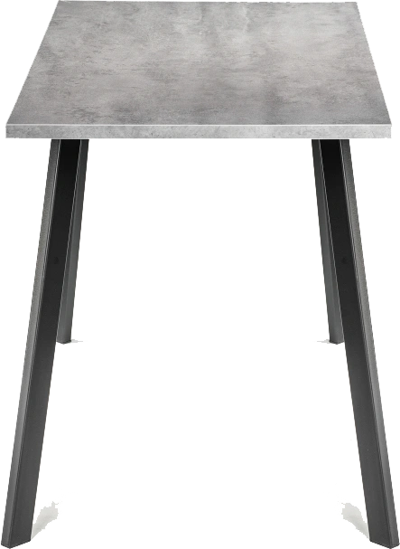 Кухонный стол Тринити Лофт, 120x60, ЛДСП, бетон, каркас матовый черный