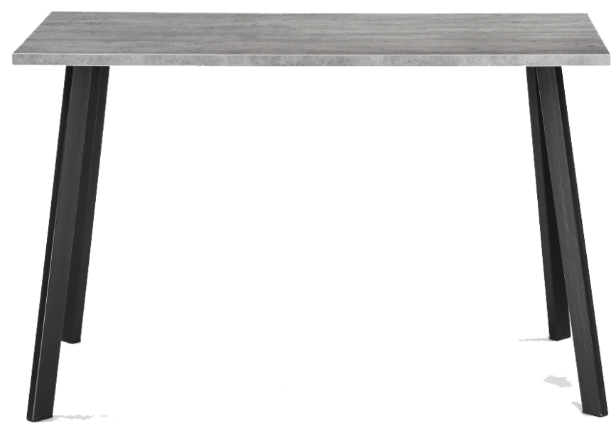 Кухонный стол Тринити Лофт, 120x60, ЛДСП, бетон, каркас матовый черный