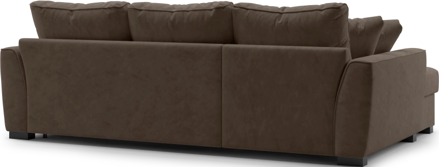 Диван угловой Като, модель 033, Germes Chocolate (коричневый)