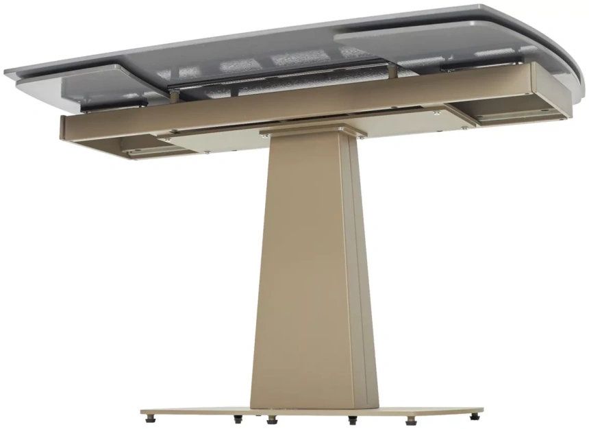 Обеденный раздвижной стол Balde 140, Matt Latte Stone Solid Ceramic, Taupe