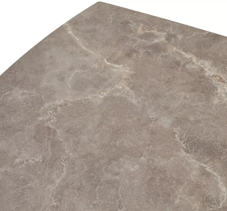 Обеденный раздвижной стол Balde 140, Matt Latte Stone Solid Ceramic, Taupe