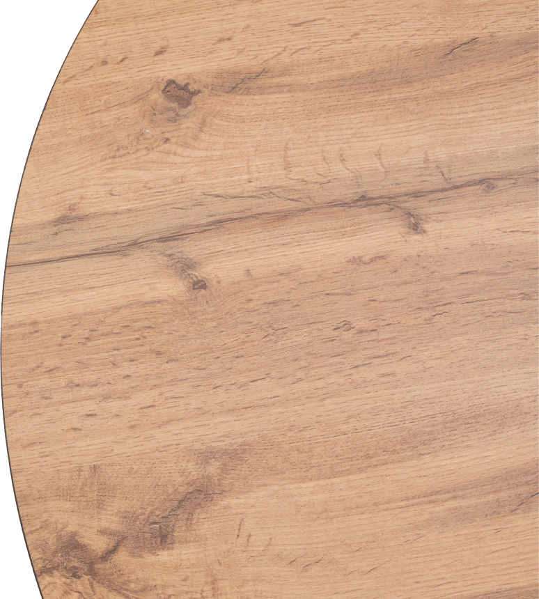 Кухонный стол Монтен 90, нераздвижной Дуб Вотан, Черный