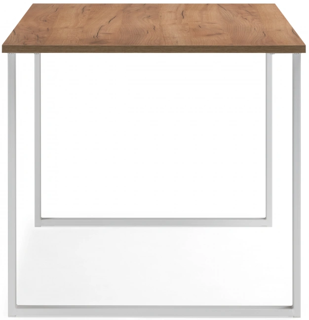 Обеденный стол Лиман, 140 x 80, дуб крафт золотой / белый матовый