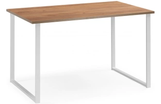 Обеденный стол Лиман, 140 x 80, дуб крафт золотой / белый матовый