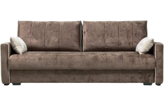 Диван прямой Бали 3, Kioto chocolate, Kioto beige