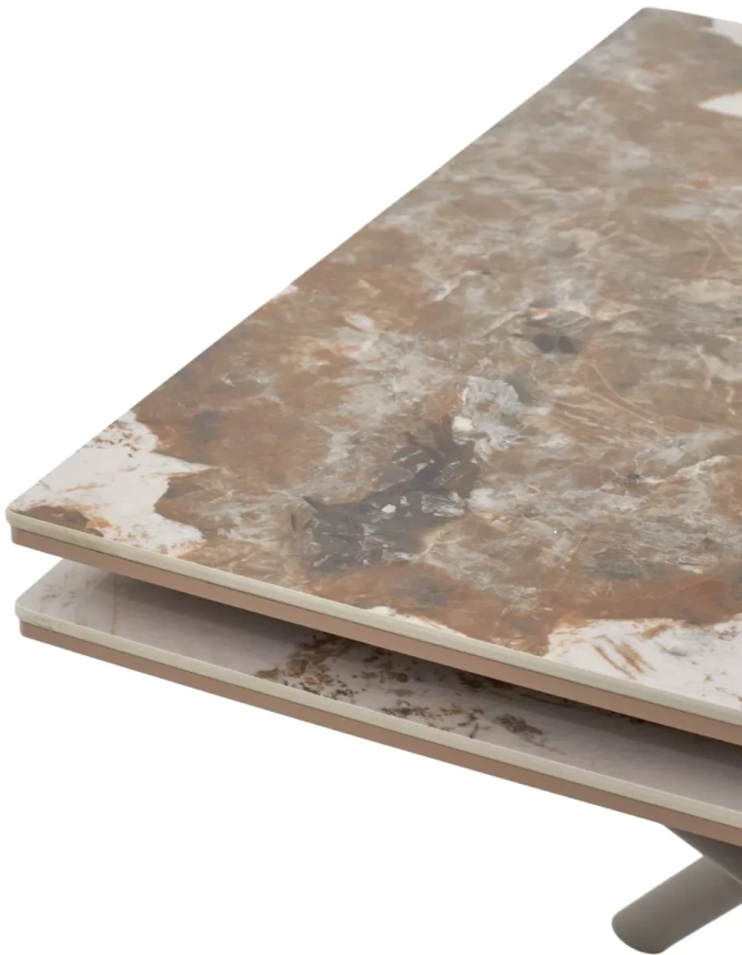 Обеденный раздвижной стол Либерти 180, Pandora, керамика, латте каркас 