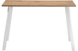 Кухонный стол Тринити Лофт, 120x60, ЛДСП, дуб вотан, каркас матовый белый