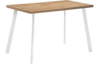 Кухонный стол Тринити Лофт, 120x60, ЛДСП, дуб вотан, каркас матовый белый