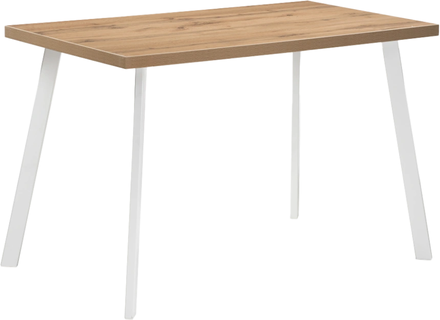Кухонный стол Тринити Лофт, 120x60, ЛДСП, дуб вотан, каркас матовый белый
