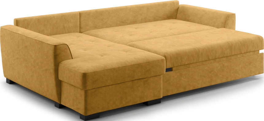 Диван угловой Като, модель 033, Germes Umber (желтый)