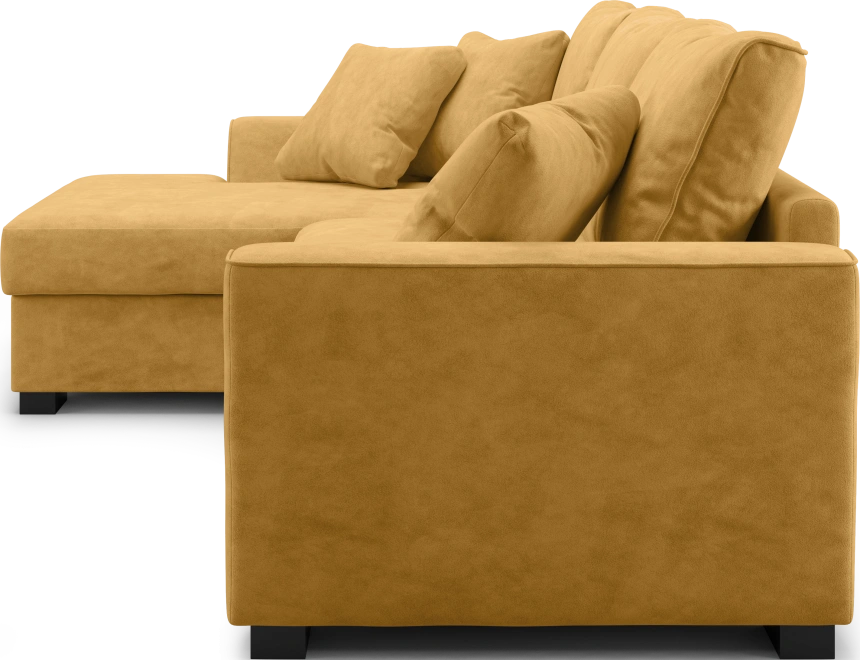Диван угловой Като, модель 033, Germes Umber (желтый)